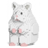 Jekca - Hamster 01-M04 - Big - Lego - Sculpture - Construction - 4D - Brick Animals - Toys