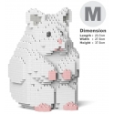 Jekca - Hamster 02-M04 - Big - Lego - Scultura - Costruzione - 4D - Animali di Mattoncini - Toys