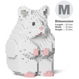 Jekca - Hamster 02-M04 - Big - Lego - Sculpture - Construction - 4D - Brick Animals - Toys