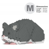 Jekca - Hamster 02-M02 - Big - Lego - Scultura - Costruzione - 4D - Animali di Mattoncini - Toys