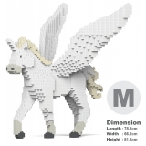 Jekca - Unicorn 02 - Big - Lego - Scultura - Costruzione - 4D - Animali di Mattoncini - Toys