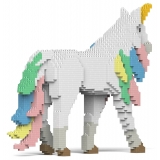 Jekca - Unicorn 01 - Big - Lego - Scultura - Costruzione - 4D - Animali di Mattoncini - Toys