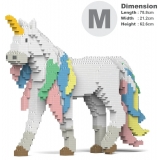 Jekca - Unicorn 01 - Big - Lego - Scultura - Costruzione - 4D - Animali di Mattoncini - Toys