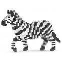 Jekca - Zebra 01 - Big - Lego - Sculpture - Construction - 4D - Brick Animals - Toys