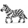 Jekca - Zebra 01 - Big - Lego - Sculpture - Construction - 4D - Brick Animals - Toys