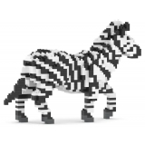 Jekca - Zebra 01 - Big - Lego - Sculpture - Construction - 4D - Brick Animals - Toys