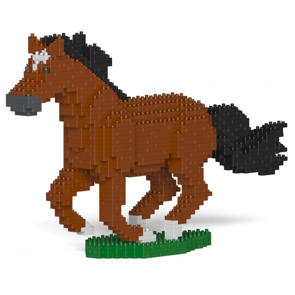 Jekca - Horse 01-M01 - Big - Lego - Sculpture - Construction - 4D - Brick Animals - Toys