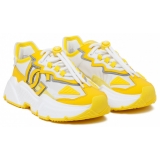 Dolce & Gabbana - Yellow and White Daymaster Sneakers - Dolce & Gabbana Exclusive Luxury Collection