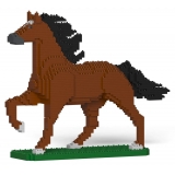 Jekca - Horse 04-M01 - Big - Lego - Sculpture - Construction - 4D - Brick Animals - Toys