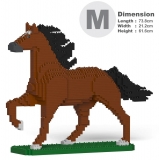 Jekca - Horse 04-M01 - Big - Lego - Sculpture - Construction - 4D - Brick Animals - Toys