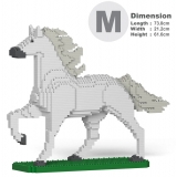 Jekca - Horse 04-M02 - Big - Lego - Scultura - Costruzione - 4D - Animali di Mattoncini - Toys