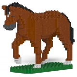 Jekca - Horse 02-M01 - Big - Lego - Sculpture - Construction - 4D - Brick Animals - Toys