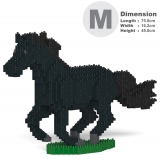 Jekca - Horse 01-M03 - Big - Lego - Scultura - Costruzione - 4D - Animali di Mattoncini - Toys