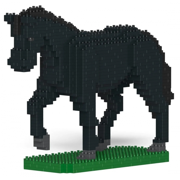 Jekca - Horse 02-M03 - Big - Lego - Sculpture - Construction - 4D - Brick Animals - Toys