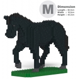 Jekca - Horse 02-M03 - Big - Lego - Sculpture - Construction - 4D - Brick Animals - Toys