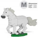 Jekca - Horse 01-M02 - Big - Lego - Sculpture - Construction - 4D - Brick Animals - Toys