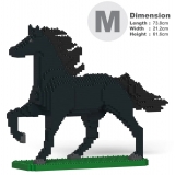 Jekca - Horse 04-M03 - Big - Lego - Sculpture - Construction - 4D - Brick Animals - Toys