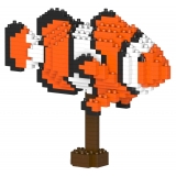 Jekca - Percula Clownfish 01 - Big - Lego - Sculpture - Construction - 4D - Brick Animals - Toys