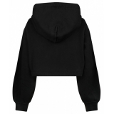 Dolce & Gabbana - Black Logo Lettering Jersey Hoodie - Dolce & Gabbana Exclusive Luxury Collection