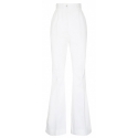 Dolce & Gabbana - Cream White Tailored Wide Leg Trousers - Dolce & Gabbana Exclusive Luxury Collection