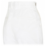 Dolce & Gabbana - Cream White Tailored Wide Leg Trousers - Dolce & Gabbana Exclusive Luxury Collection