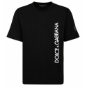 Dolce & Gabbana - Black Vertical Logo T-Shirt - Dolce & Gabbana Exclusive Luxury Collection