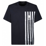 Dolce & Gabbana - Dark Blue Navy Print T-Shirt - Dolce & Gabbana Exclusive Luxury Collection