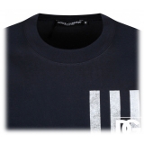 Dolce & Gabbana - Dark Blue Navy Print T-Shirt - Dolce & Gabbana Exclusive Luxury Collection