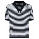 Dolce & Gabbana - Blue and White Striped Polo Shirt - Dolce & Gabbana Exclusive Luxury Collection