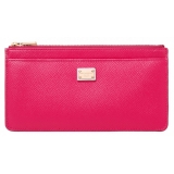 Dolce & Gabbana - Pink Logo Plaque Wallet - Dolce & Gabbana Exclusive Luxury Collection