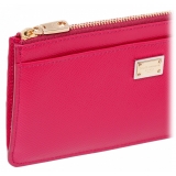 Dolce & Gabbana - Portafoglio con Placca Logo Rosa - Dolce & Gabbana Exclusive Luxury Collection