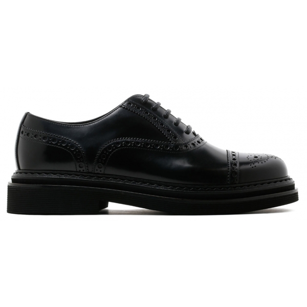 Dolce & Gabbana - Black Francesina Derby Shoes - Dolce & Gabbana Exclusive Luxury Collection