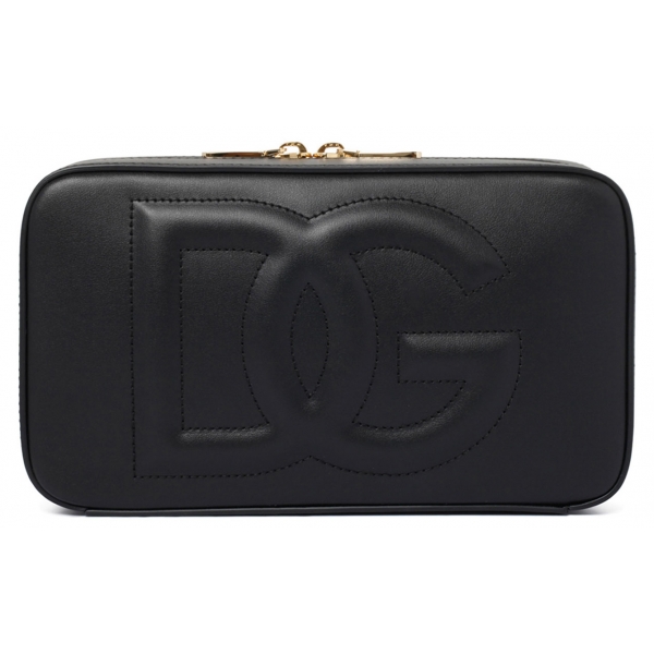 Dolce & Gabbana - Black Logo Embossed Crossbody Bag - Dolce & Gabbana Exclusive Luxury Collection