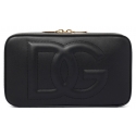 Dolce & Gabbana - Black Logo Embossed Crossbody Bag - Dolce & Gabbana Exclusive Luxury Collection