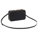 Dolce & Gabbana - Black Logo Embossed Crossbody Bag - Dolce & Gabbana Exclusive Luxury Collection