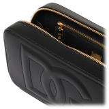 Dolce & Gabbana - Black Logo Embossed Crossbody Bag - Dolce & Gabbana Exclusive Luxury Collection