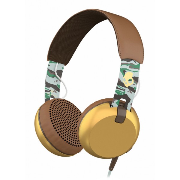 Skullcandy - Grind - Scout Camo / Gold - On-Ear Headphones with Microphone
