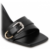 Givenchy - Black Calf Leather Voyou Sandals - Givenchy Exclusive Luxury Collection