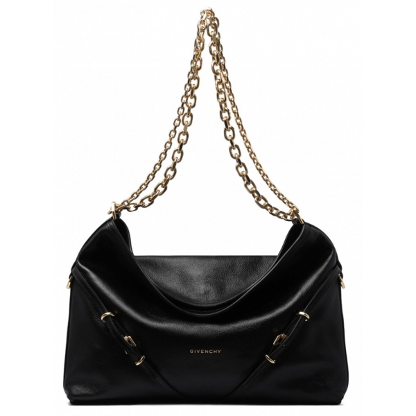 Givenchy - Black Medium Voyou Shoulder Bag - Givenchy Exclusive Luxury Collection