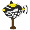 Jekca - Clown Triggerfish 01 - Big - Lego - Scultura - Costruzione - 4D - Animali di Mattoncini - Toys