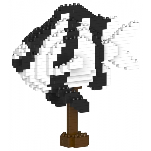 Jekca - Banded Humbug 01 - Big - Lego - Sculpture - Construction - 4D - Brick Animals - Toys