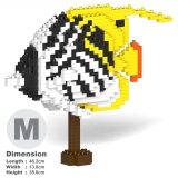 Jekca - Threadfin Butterflyfish 01 - Big - Lego - Scultura - Costruzione - 4D - Animali di Mattoncini - Toys