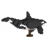 Jekca - Killer Whale 01 - Big - Lego - Sculpture - Construction - 4D - Brick Animals - Toys