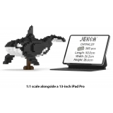 Jekca - Killer Whale 01 - Big - Lego - Sculpture - Construction - 4D - Brick Animals - Toys