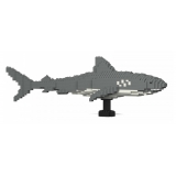 Jekca - Tiger Shark 01 - Big - Lego - Sculpture - Construction - 4D - Brick Animals - Toys