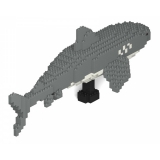 Jekca - Tiger Shark 01 - Big - Lego - Scultura - Costruzione - 4D - Animali di Mattoncini - Toys