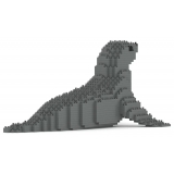 Jekca - Seal 01 - Big - Lego - Sculpture - Construction - 4D - Brick Animals - Toys