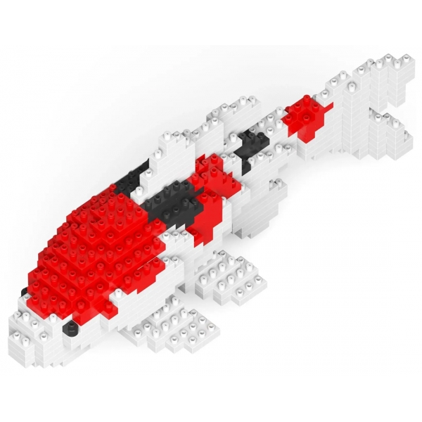 Jekca - Koi Fish 01 - Big - Lego - Scultura - Costruzione - 4D - Animali di Mattoncini - Toys