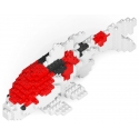 Jekca - Koi Fish 01 - Big - Lego - Scultura - Costruzione - 4D - Animali di Mattoncini - Toys