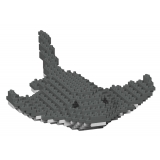 Jekca - Stingray 01 - Big - Lego - Sculpture - Construction - 4D - Brick Animals - Toys